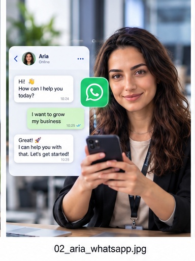 Aria WhatsApp experience